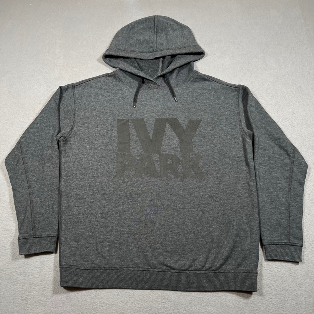 Ivy‎ Park Hoodie Womens Size Small Gray Big Logo Pullover Sweatshirt Athleisure